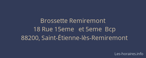 Brossette Remiremont