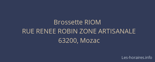 Brossette RIOM