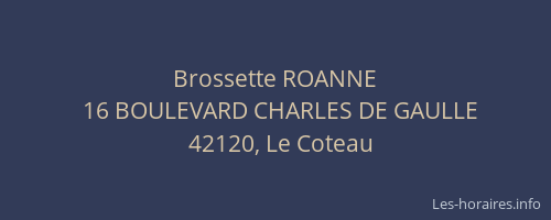 Brossette ROANNE