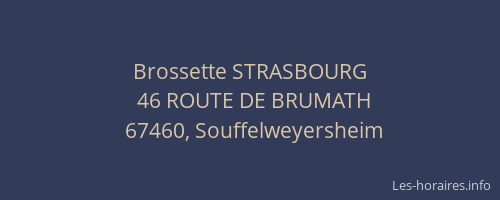 Brossette STRASBOURG