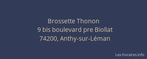 Brossette Thonon