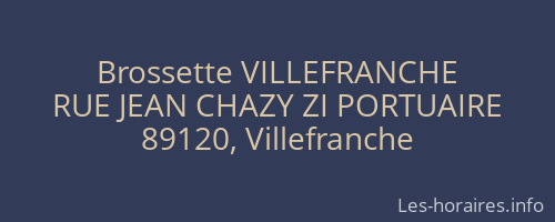 Brossette VILLEFRANCHE