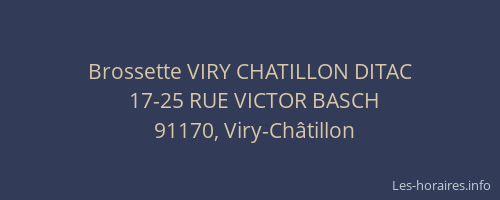Brossette VIRY CHATILLON DITAC