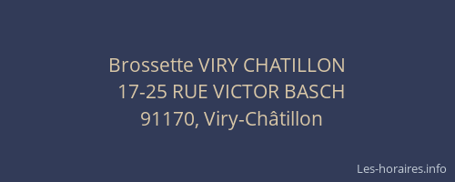 Brossette VIRY CHATILLON