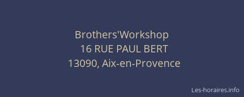Brothers'Workshop