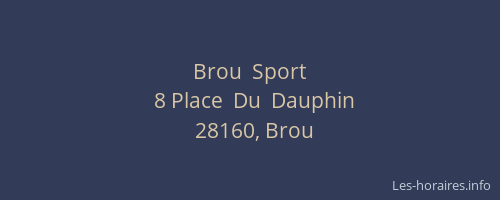 Brou  Sport