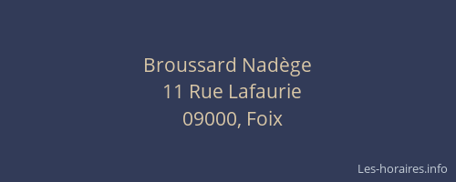 Broussard Nadège