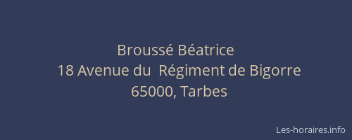 Broussé Béatrice