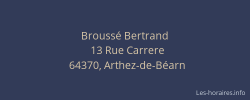 Broussé Bertrand