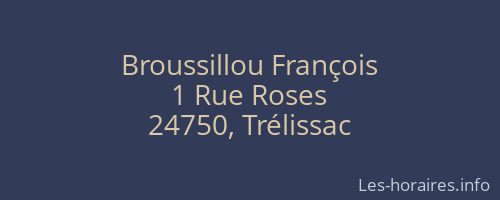 Broussillou François