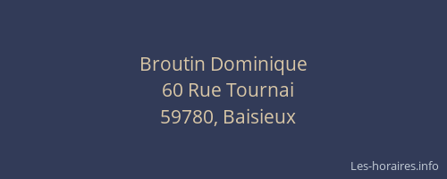 Broutin Dominique