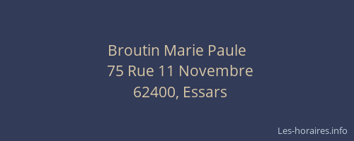 Broutin Marie Paule