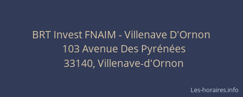 BRT Invest FNAIM - Villenave D'Ornon