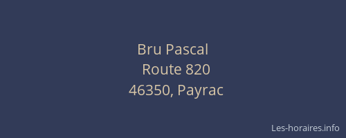 Bru Pascal