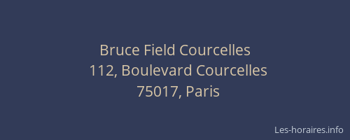 Bruce Field Courcelles