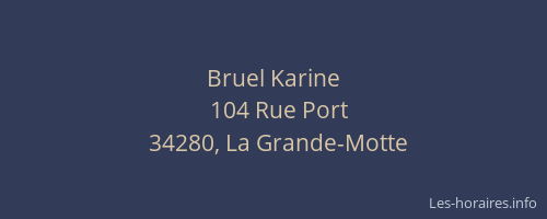 Bruel Karine