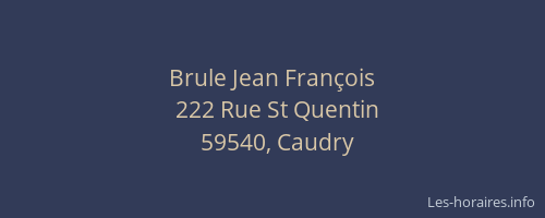 Brule Jean François