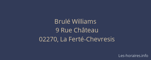 Brulé Williams