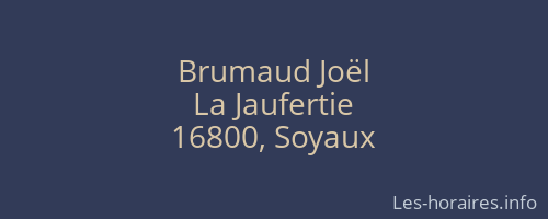 Brumaud Joël