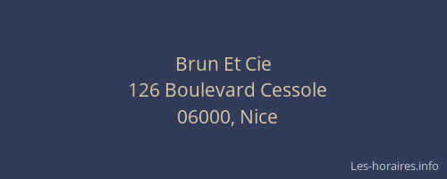 Brun Et Cie
