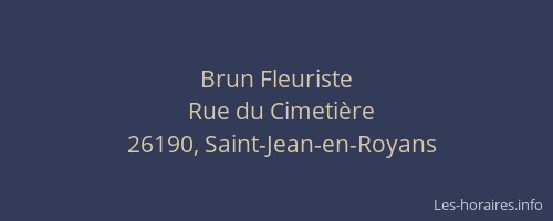 Brun Fleuriste