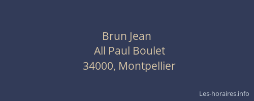 Brun Jean