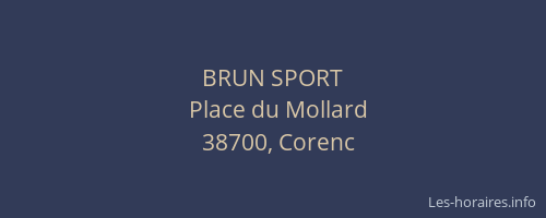 BRUN SPORT