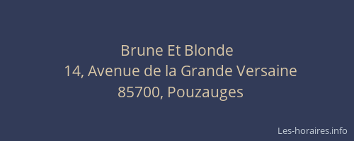 Brune Et Blonde