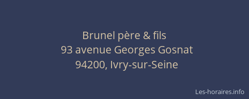 Brunel père & fils