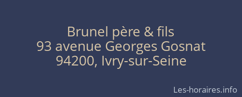 Brunel père & fils