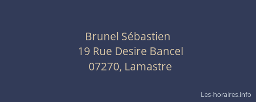 Brunel Sébastien