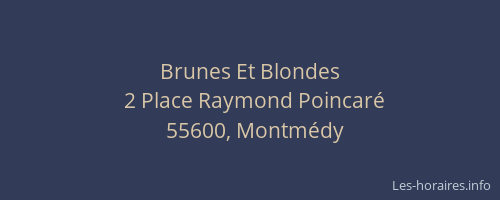 Brunes Et Blondes