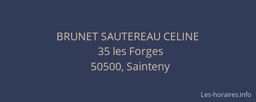BRUNET SAUTEREAU CELINE
