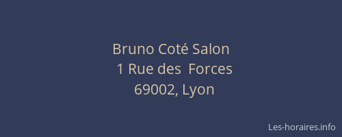 Bruno Coté Salon