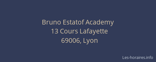 Bruno Estatof Academy