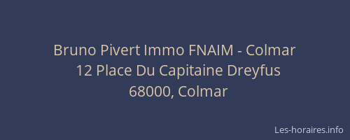 Bruno Pivert Immo FNAIM - Colmar