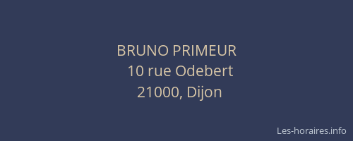 BRUNO PRIMEUR
