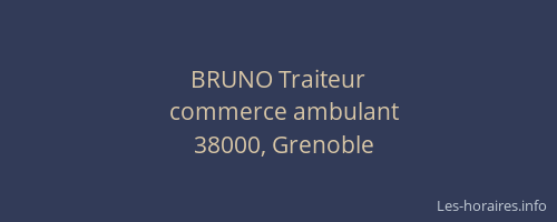 BRUNO Traiteur