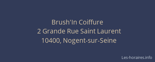 Brush'In Coiffure