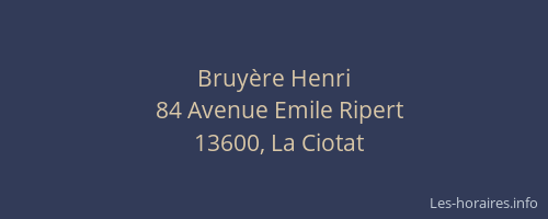 Bruyère Henri
