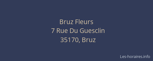Bruz Fleurs