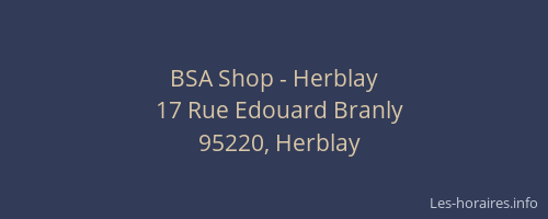 BSA Shop - Herblay
