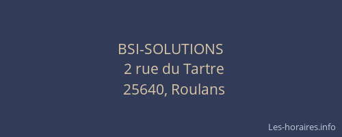 BSI-SOLUTIONS