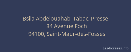 Bsila Abdelouahab  Tabac, Presse