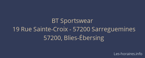 BT Sportswear