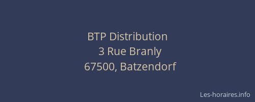 BTP Distribution