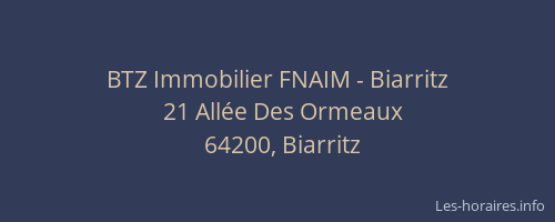 BTZ Immobilier FNAIM - Biarritz