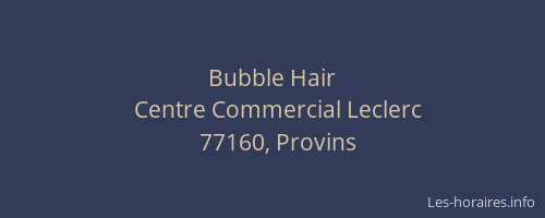 Bubble Hair