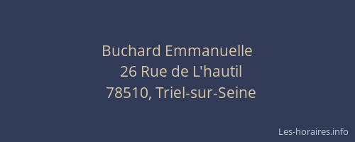 Buchard Emmanuelle