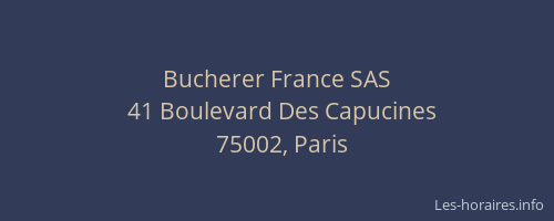 Bucherer France SAS